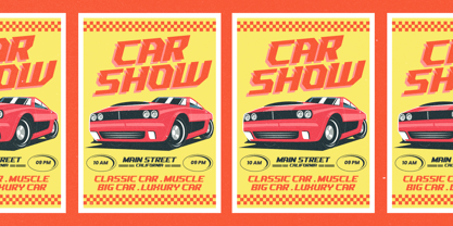 Sound Wave Font Poster 10