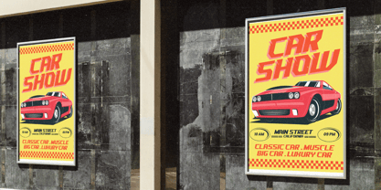 Sound Wave Font Poster 3