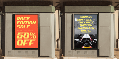 Sound Wave Font Poster 5