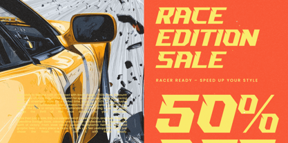 Sound Wave Font Poster 7