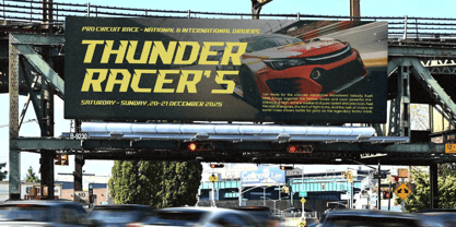 Sound Wave Font Poster 11