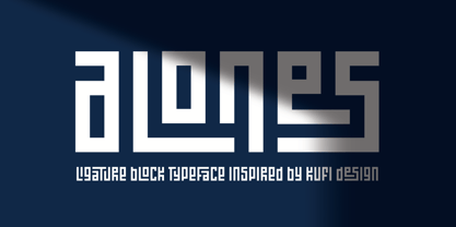 Alones Font Poster 1