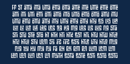 Alones Font Poster 14