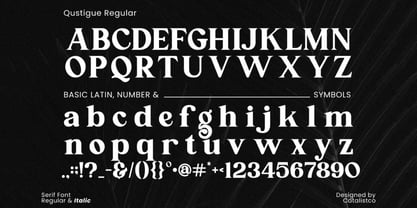 Qustigue Font Poster 2