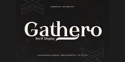 Gathero Font Poster 1