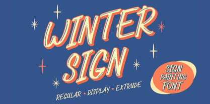 Winter Sign Font Poster 1