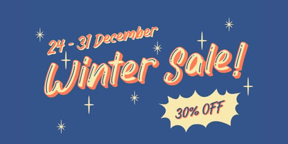 Winter Sign Font Poster 2