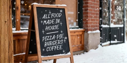Winter Sign Font Poster 5