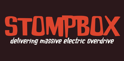 Stompbox Font Poster 1