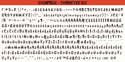 Stompbox Font Poster 6
