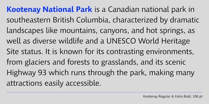 Kootenay Variable Font Poster 4