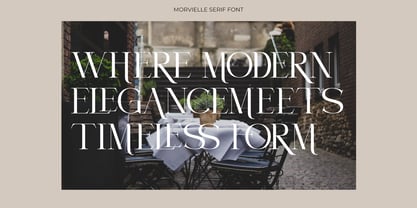 Morvielle Font Poster 2