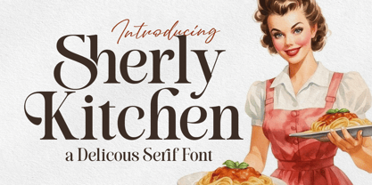 Sherly Kitchen Font Poster 1