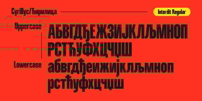 Interdit Regular Font Poster 9
