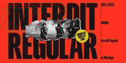 Interdit Regular Font Poster 1