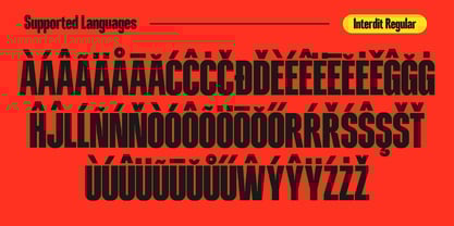 Interdit Regular Font Poster 7