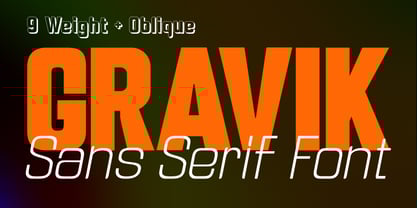 Gravik Sans Font Poster 1