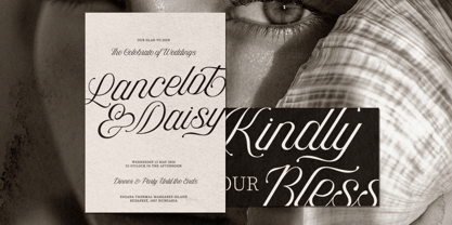 Auralique Script Pro Font Poster 4