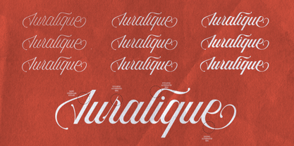 Auralique Script Pro Font Poster 8