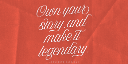 Auralique Script Pro Font Poster 11