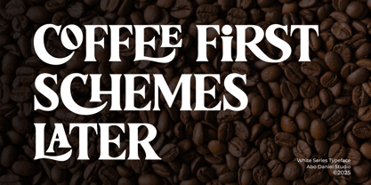 White Series Font Poster 9