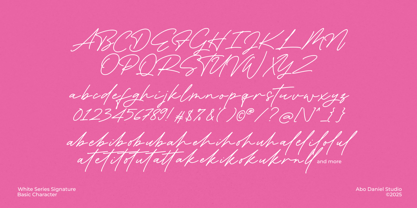 White Series Font Poster 14