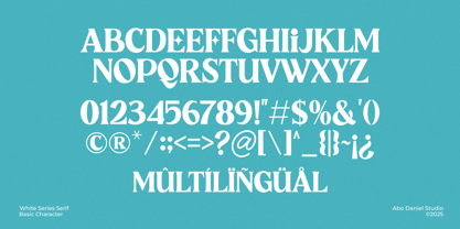 White Series Font Poster 12