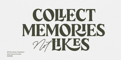 White Series Font Poster 11