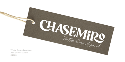 White Series Font Poster 7