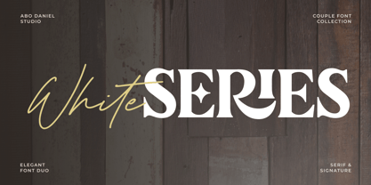 White Series Font Poster 1