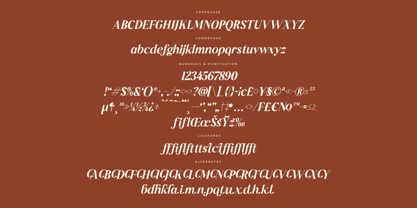 Mocha Dahlia Font Poster 8