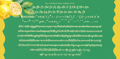 Lemon Talk Font Poster 15