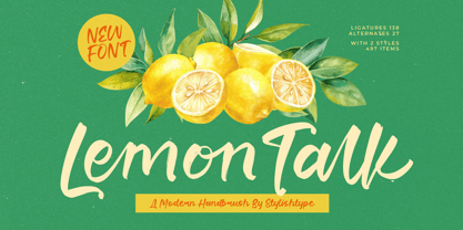 Lemon Talk Font Poster 1