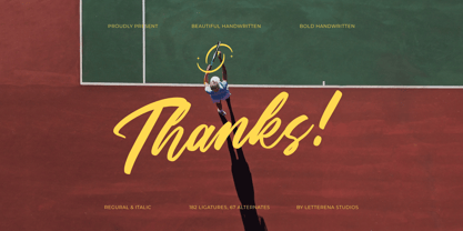 Stylish Rackets Font Poster 15