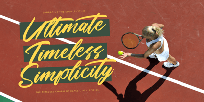 Stylish Rackets Font Poster 9