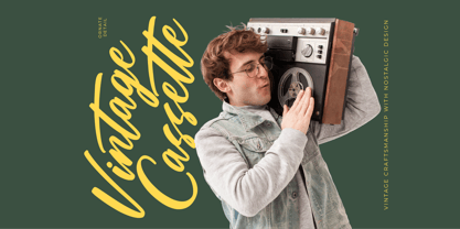 Stylish Rackets Font Poster 2