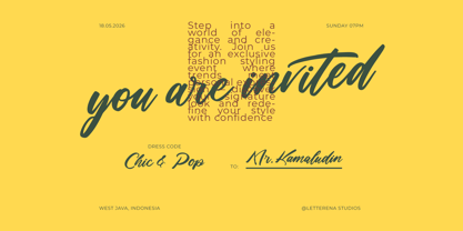 Stylish Rackets Font Poster 6