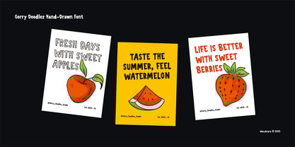 Gorry Doodlez Font Poster 2