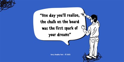 Gorry Doodlez Font Poster 8