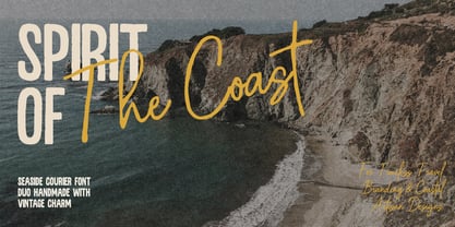 Seaside Courier Font Poster 2