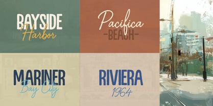 Seaside Courier Font Poster 7
