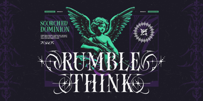 Rose torture Font Poster 6