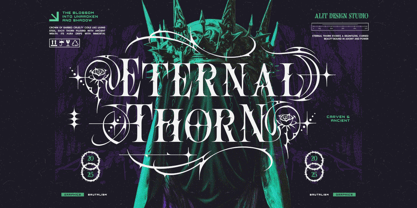 Rose torture Font Poster 2