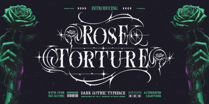 Rose torture Font Poster 1