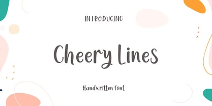 Cheery Lines Font Poster 1