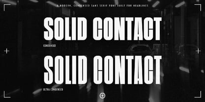 Solid Contact Font Poster 2