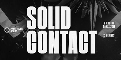 Solid Contact Font Poster 1