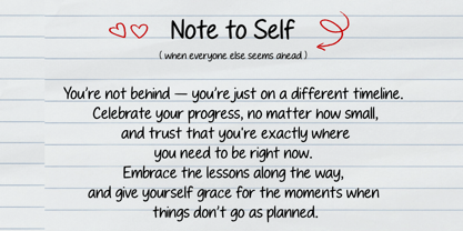 Simple daily writing Font Poster 2