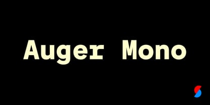 Auger Mono Font Poster 1