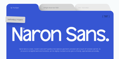 TRT Naron Font Poster 1